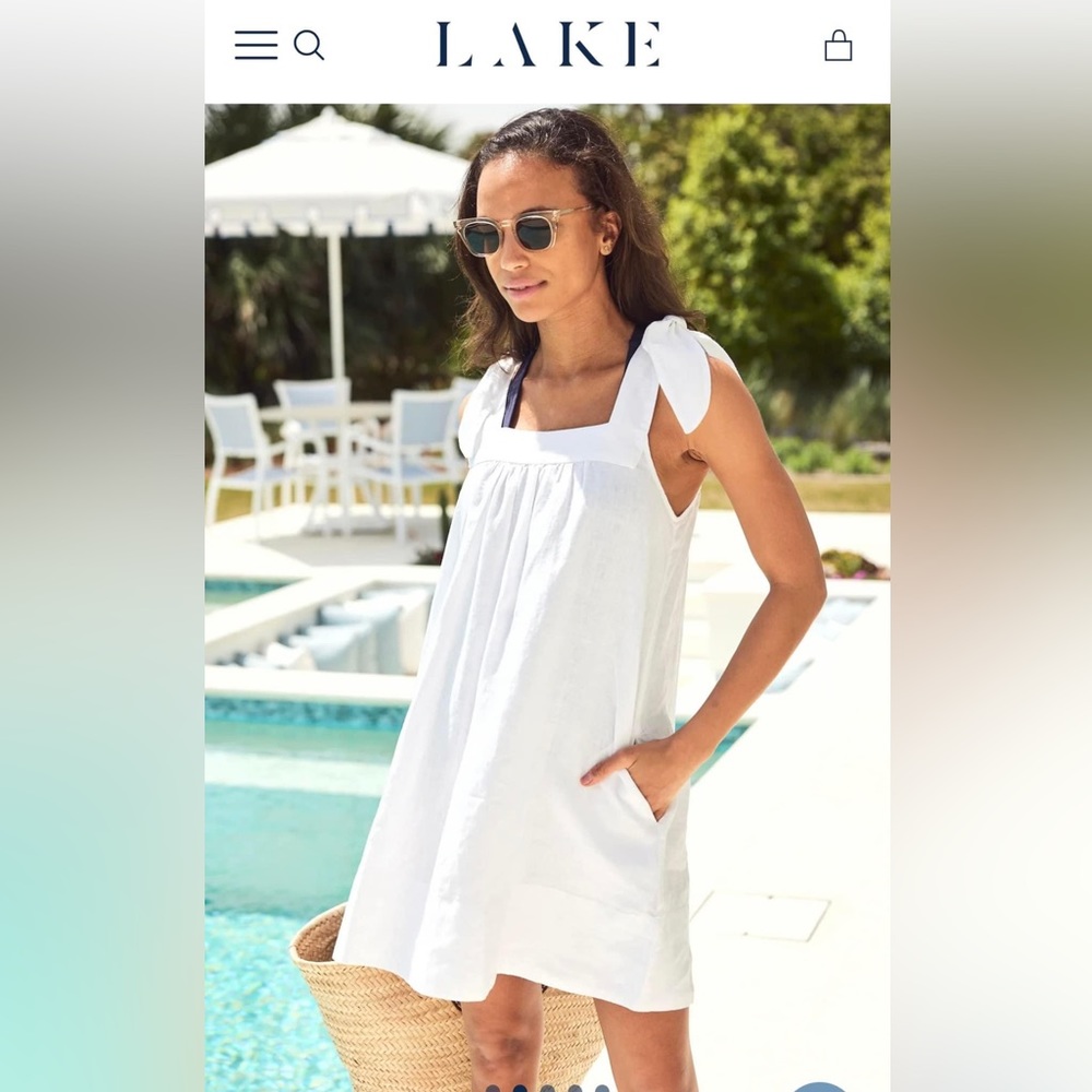 NEW IN BAG Lake Coco Linen Cover Up